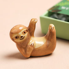 Load image into Gallery viewer, Tiny Matchbox Ceramic Sloth Token
