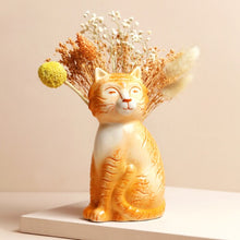 Load image into Gallery viewer, Tigger the Orange Cat Vase

