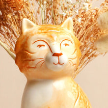 Load image into Gallery viewer, Tigger the Orange Cat Vase
