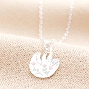 Sterling Silver Sloth Pendant Necklace
