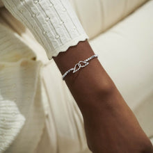 Load image into Gallery viewer, FOREVER YOURS GUARDIAN ANGEL Silver Bracelet 17.5cm stretch
