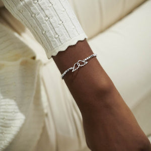 FOREVER YOURS GUARDIAN ANGEL Silver Bracelet 17.5cm stretch