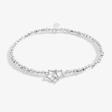 Load image into Gallery viewer, FOREVER YOURS GOOD LUCK Silver Bracelet 17.5cm stretch
