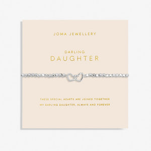 FOREVER YOURS DARLING DAUGHTER Silver Bracelet 17.5cm stretch