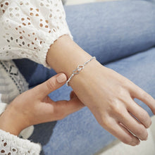 Load image into Gallery viewer, FOREVER YOURS DARLING DAUGHTER Silver Bracelet 17.5cm stretch
