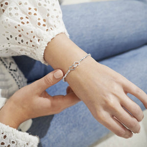 FOREVER YOURS DARLING DAUGHTER Silver Bracelet 17.5cm stretch