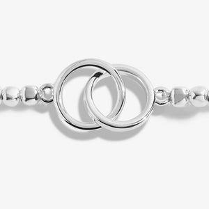 FOREVER YOURS SUPER SISTER Silver Bracelet 17.5cm stretch