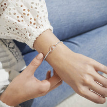 Load image into Gallery viewer, FOREVER YOURS SUPER SISTER Silver Bracelet 17.5cm stretch
