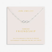 Load image into Gallery viewer, FOREVER YOURS NECKLACE FOREVER FRIENDSHIP Silver Plated Necklace 46cm + 5cm extender
