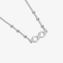 Load image into Gallery viewer, FOREVER YOURS NECKLACE FOREVER FRIENDSHIP Silver Plated Necklace 46cm + 5cm extender
