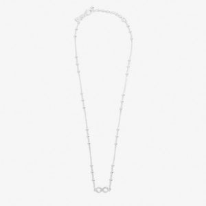 FOREVER YOURS NECKLACE FOREVER FRIENDSHIP Silver Plated Necklace 46cm + 5cm extender