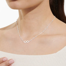 Load image into Gallery viewer, FOREVER YOURS NECKLACE FOREVER FRIENDSHIP Silver Plated Necklace 46cm + 5cm extender
