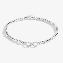 Load image into Gallery viewer, FOREVER YOURS YOU ARE ONE IN A MILLION Silver Bracelet 17.5cm stretch
