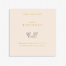 Load image into Gallery viewer, FOREVER YOURS EARRINGS HAPPY BIRTHDAY Silver Plated Earrings
