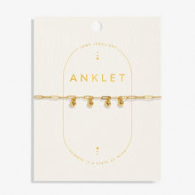 Load image into Gallery viewer, ANKLET CHARMS Gold Plated Anklet 23cm + 3cm extender
