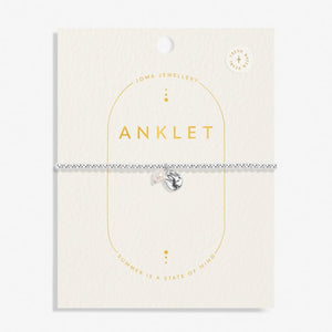 ANKLET PEARL Silver Plated Anklet 23cm stretch