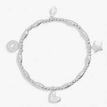 Load image into Gallery viewer, LIFE&#39;S A CHARM BIRTHDAY Silver Plated Bracelet 17.5cm stretch
