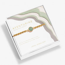 Load image into Gallery viewer, SERENITY STONES AVENTURINE Gold Plated Bracelet 17.5cm stretch
