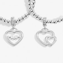 Load image into Gallery viewer, INFINITY BRACELETS WONDERFUL MUM Silver Plated Linked Bracelets 17.5cm stretch
