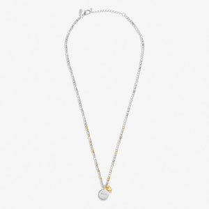 SO LOVED MUM Silver & Gold Plated Necklace 46cm + 5cm extender