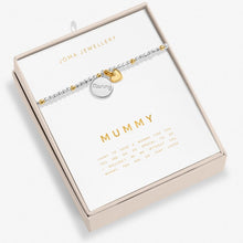 Load image into Gallery viewer, SO LOVED MUMMY Silver &amp; Gold Plated Bracelet 17.5cm stretch
