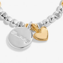 Load image into Gallery viewer, SO LOVED MUMMY Silver &amp; Gold Plated Bracelet 17.5cm stretch
