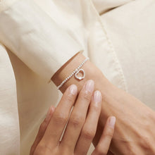 Load image into Gallery viewer, GRANDMOTHER A LITTLE WONDERFUL GRANDMA Silver Plated Bracelet 17.5cm stretch
