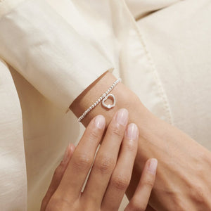 GRANDMOTHER A LITTLE WONDERFUL GRANDMA Silver Plated Bracelet 17.5cm stretch