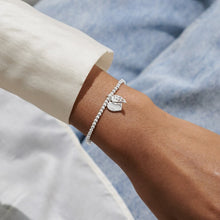Load image into Gallery viewer, MOTHER&#39;S DAY A LITTLE MUMS ARE ANGELS IN DISGUISE Silver Plated Bracelet 17.5cm stretch
