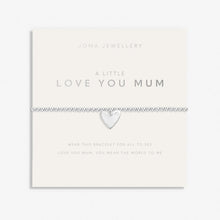 Load image into Gallery viewer, MOTHER&#39;S DAY A LITTLE LOVE YOU MUM Silver Plated Bracelet 17.5cm stretch
