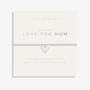 MOTHER'S DAY A LITTLE LOVE YOU MUM Silver Plated Bracelet 17.5cm stretch