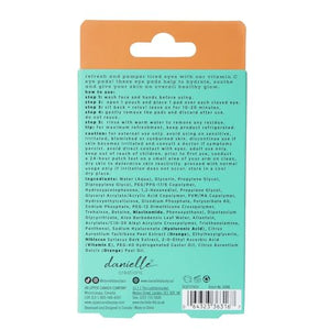 5 Pair orange Eye Pads with vitamin C hibiscus tea + aloe