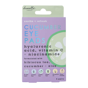 5 Pair Cucumber Eye Pads with vitamin C hibiscus tea + aloe