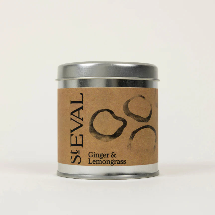 Ginger & Lemongrass Scented Tin Candle