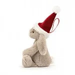 Load image into Gallery viewer, Bashful Christmas Bunny Decoration
