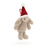 Load image into Gallery viewer, Bashful Christmas Bunny Decoration
