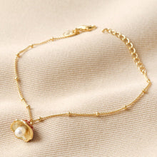 Load image into Gallery viewer, Enamel Toadstool Bracelet on Satellite Chain
