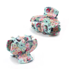 Load image into Gallery viewer, PINK DITSY FLOWERS SMALL 2PK CLAW CLIPS
