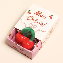 Load image into Gallery viewer, Tiny Matchbox Ceramic Cherry Token
