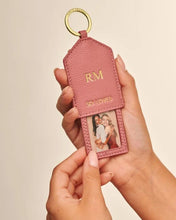 Load image into Gallery viewer, HIDDEN PHOTO KEYRING  SO LOVED  Raspberry Pink  7.5cm x 5.5cm

