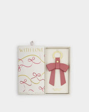 Load image into Gallery viewer, BOXED BOW KEYRING  YOU MAKE MY LIFE BOW-TIFUL Light Taupe  9.5cm x 7.3cm
