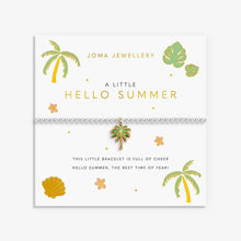 Load image into Gallery viewer, A LITTLE VIBES HELLO SUMMER  Silver Plated  Bracelet  17.5cm stretch
