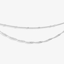 Load image into Gallery viewer, ANKLET  LAYERED TWIST  Silver Plated  Anklet  23cm + 3cm extender
