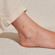 Load image into Gallery viewer, ANKLET  MULTI STONE STARFISH  Gold Plated  Anklet  23cm + 3cm extender

