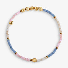 Load image into Gallery viewer, HAPPY LITTLE MOMENTS ANKLET  GOOD VIBES  Gold Plated  Anklet  23cm stretch
