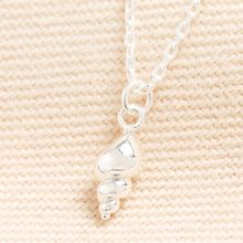 Load image into Gallery viewer, Mini Conch Shell Pendant Necklace in Silver
