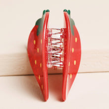 Load image into Gallery viewer, Large Red Strawberry Hair Clip

