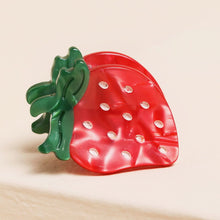 Load image into Gallery viewer, Mini Red Strawberry Hair Clip
