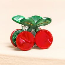 Load image into Gallery viewer, Mini Red Cherry Hair Clip
