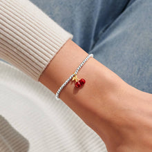 Load image into Gallery viewer, A LITTLE VIBES  CHERRY ON TOP  Silver Plated  Bracelet  17.5cm stretch

